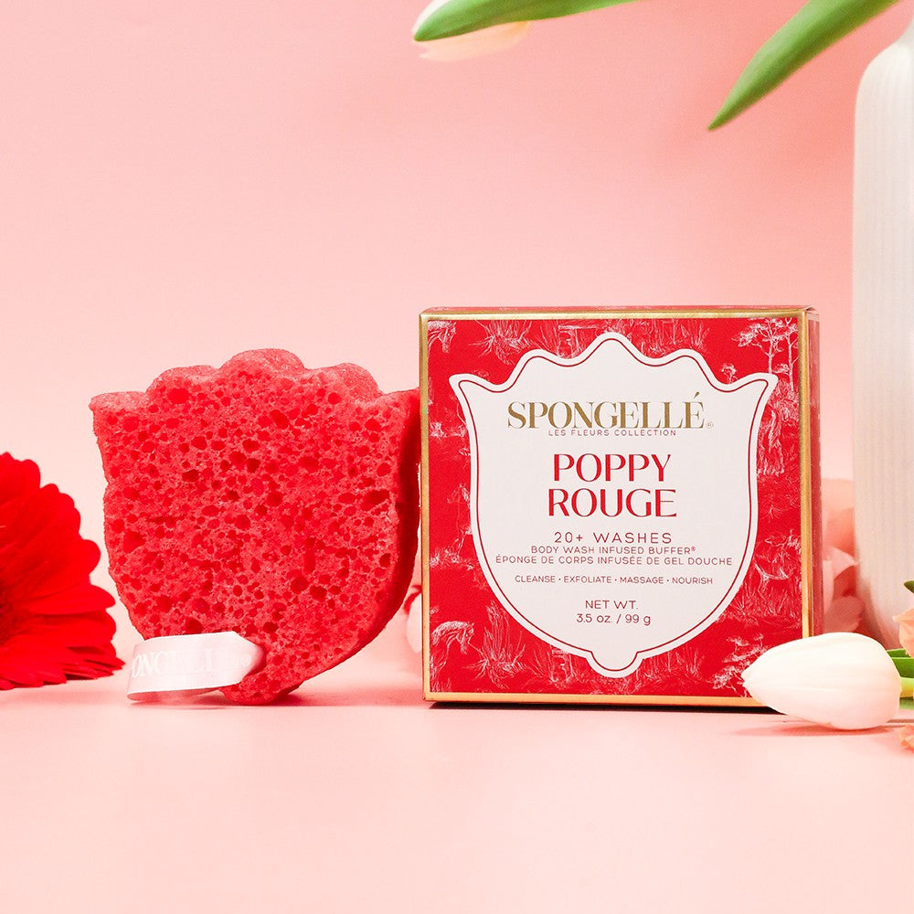 Poppy Rouge | Les Fleurs Body Buffer by Spongellé