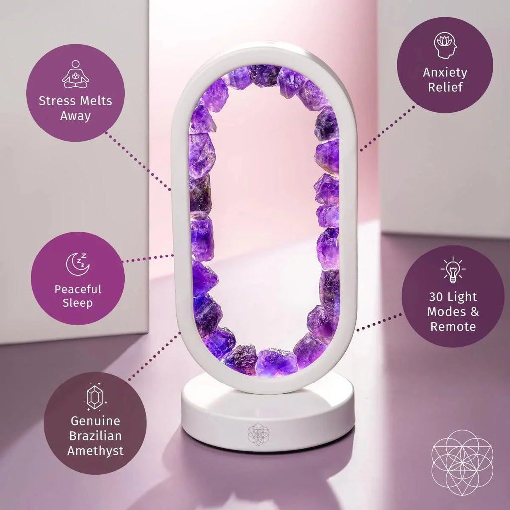 Portal to Peace - Amethyst Lamp of Stress Relief by Conscious Items