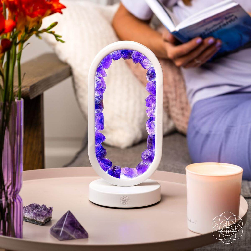 Portal to Peace - Amethyst Lamp of Stress Relief by Conscious Items