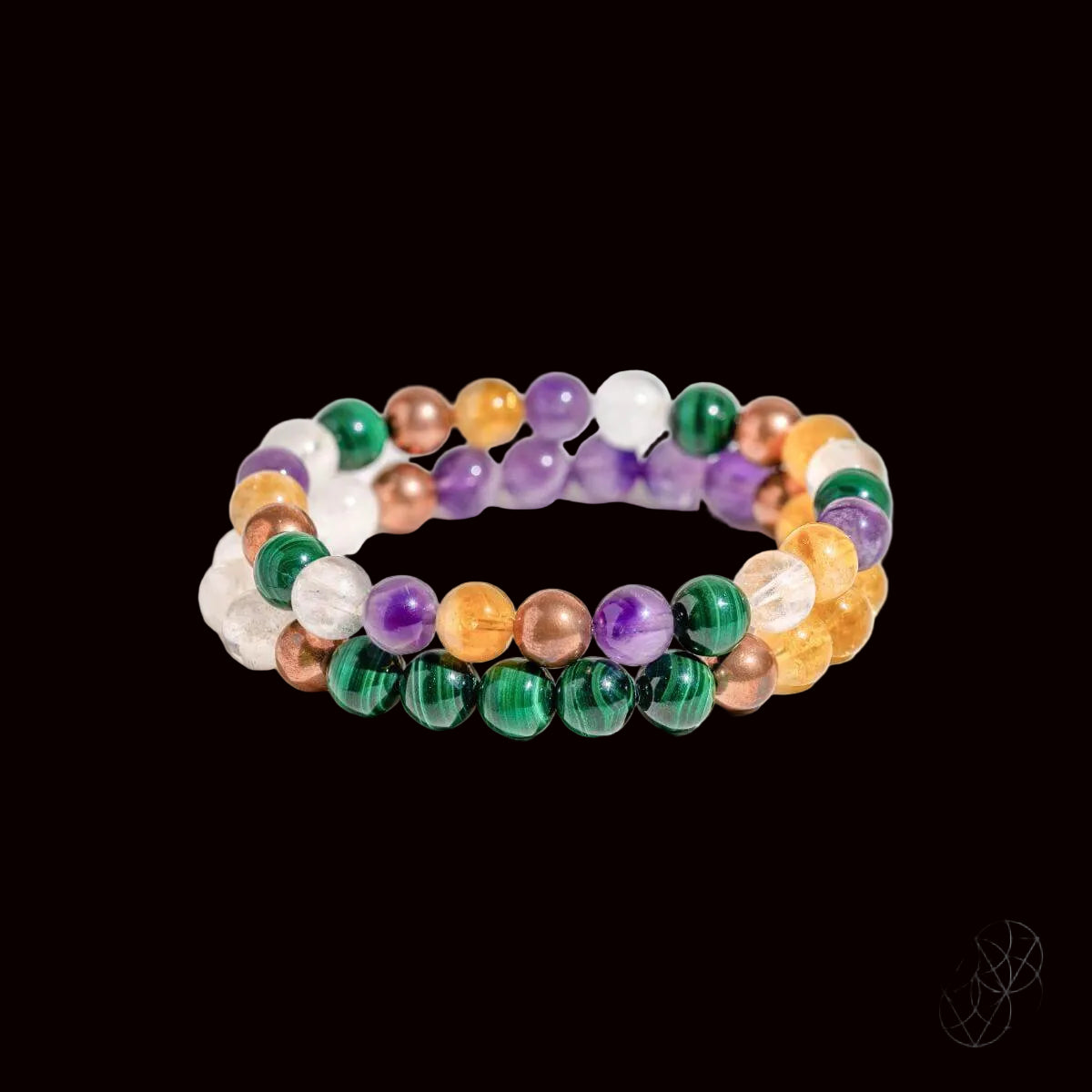 Powerhouse of Wealth Manifestation - Crystal Quartet Bracelet Set by Conscious Items
