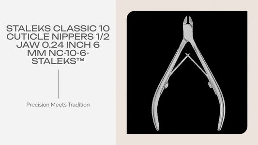 STALEKS CLASSIC 10 CUTICLE NIPPERS 1/2 JAW 0.24 INCH 6 MM NC-10-6- STALEKS&trade; by@Outfy