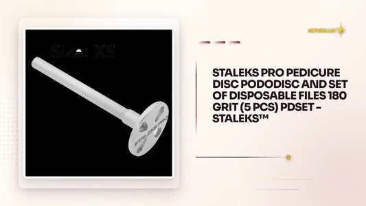 STALEKS PRO PEDICURE DISC PODODISC AND SET OF DISPOSABLE FILES 180 GRIT (5 PCS) PDSET -STALEKS&trade; by@Outfy
