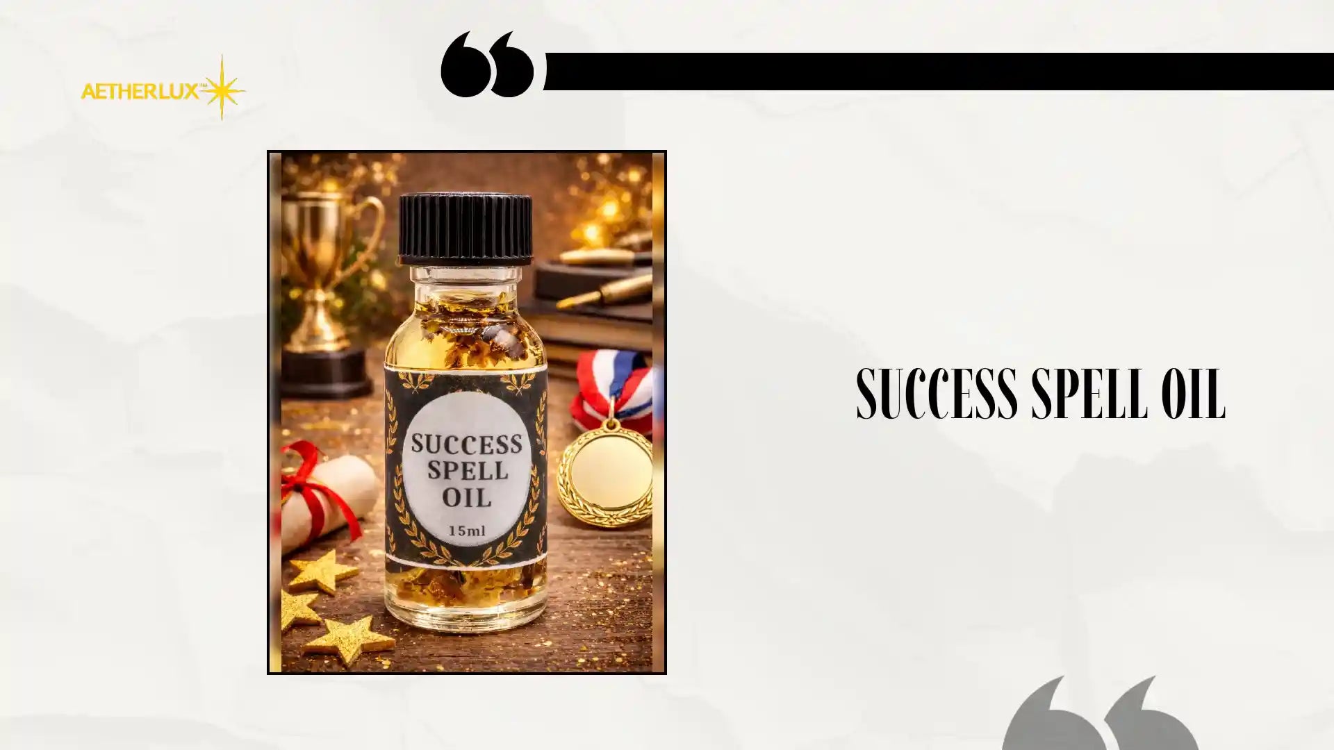 Success Spell Oil by@Outfy