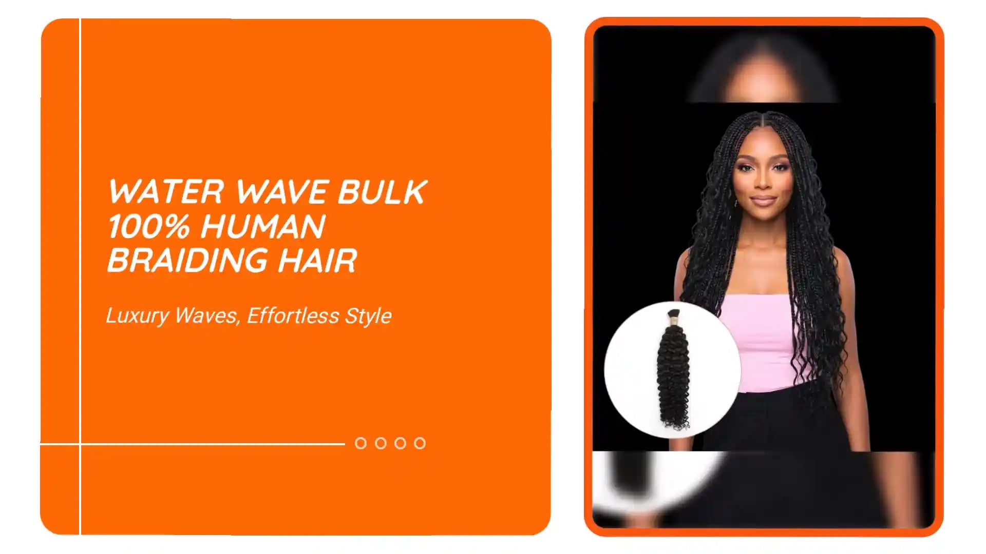 Water Wave Bulk 100% Human Braiding Hair by@Outfy