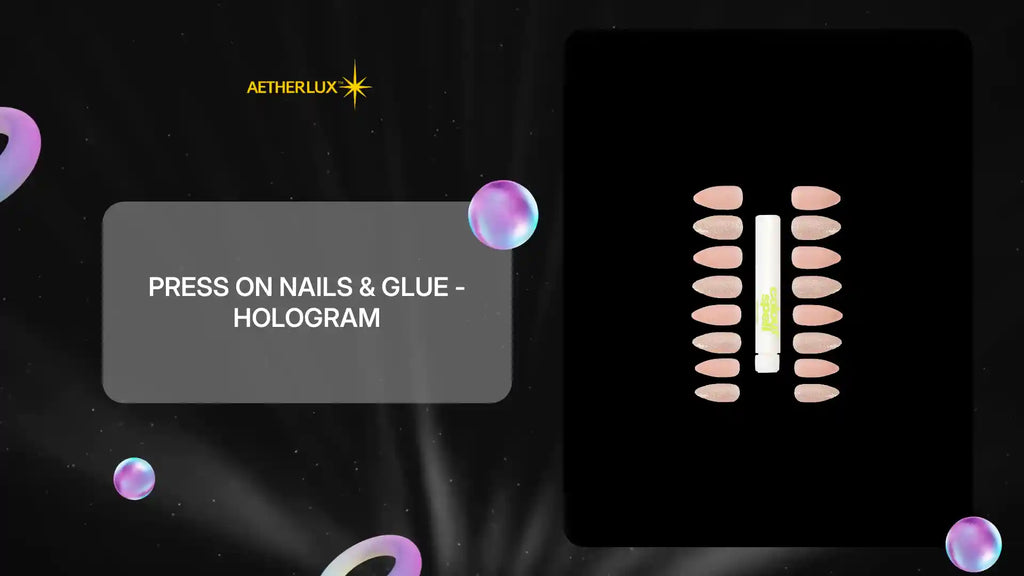 Press On Nails &amp; Glue - Hologram by@Outfy