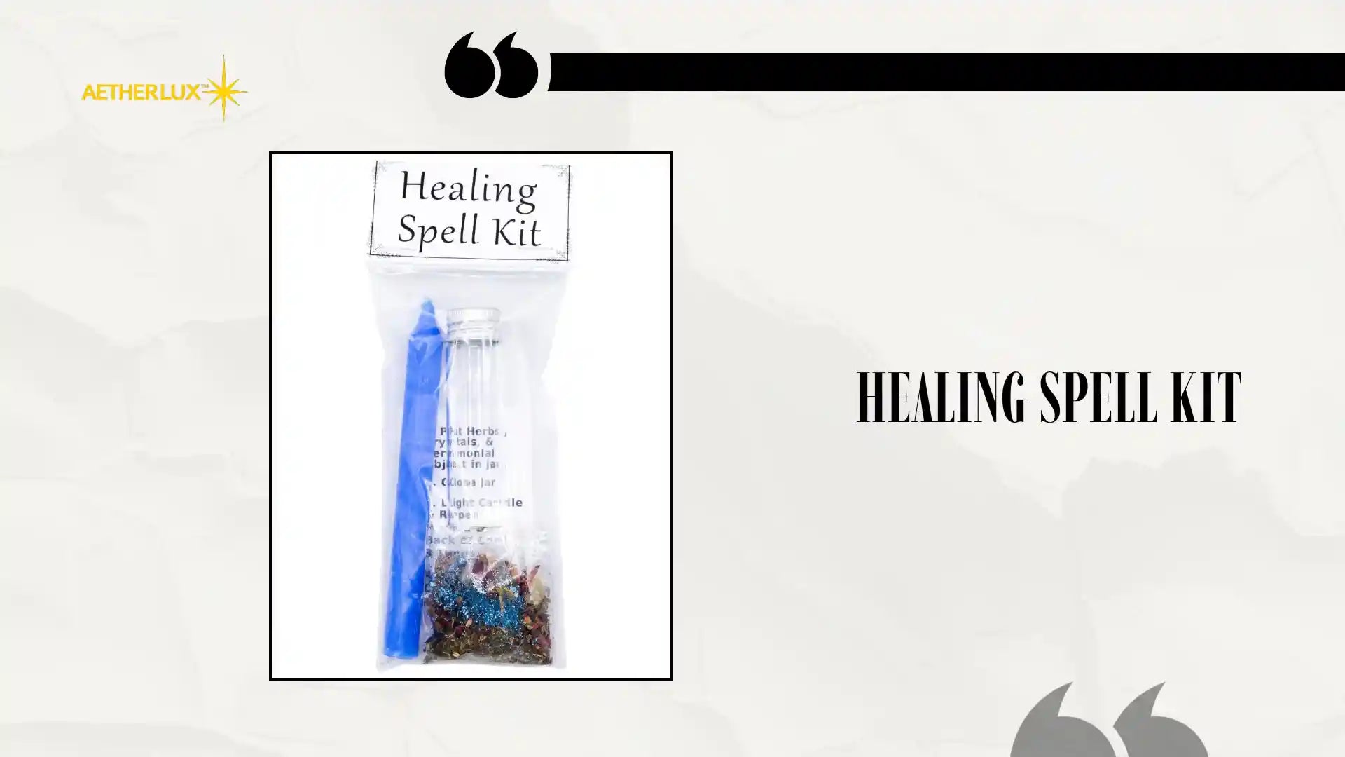 Healing Spell Kit by@Outfy