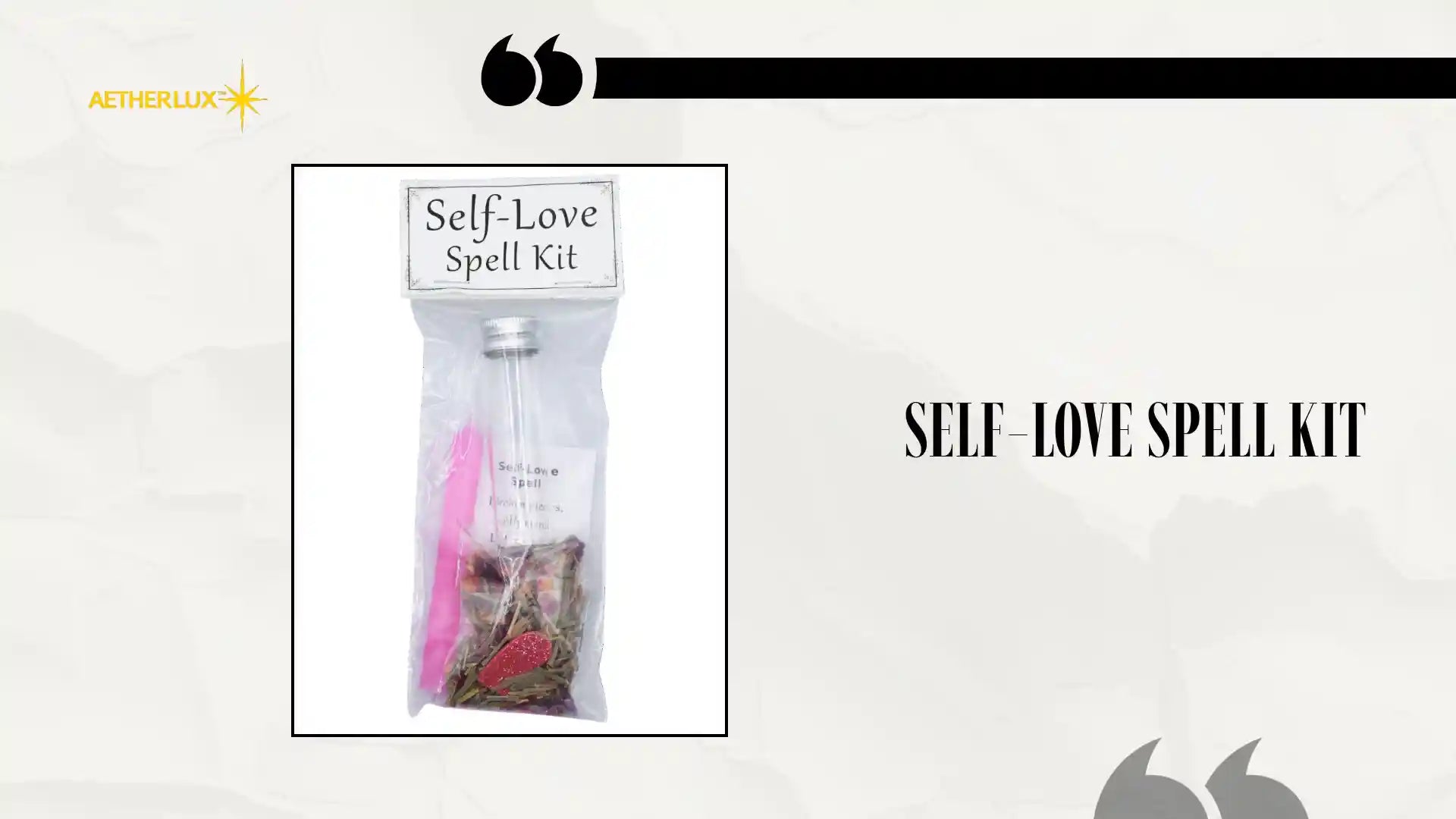 Self-Love Spell Kit by@Outfy