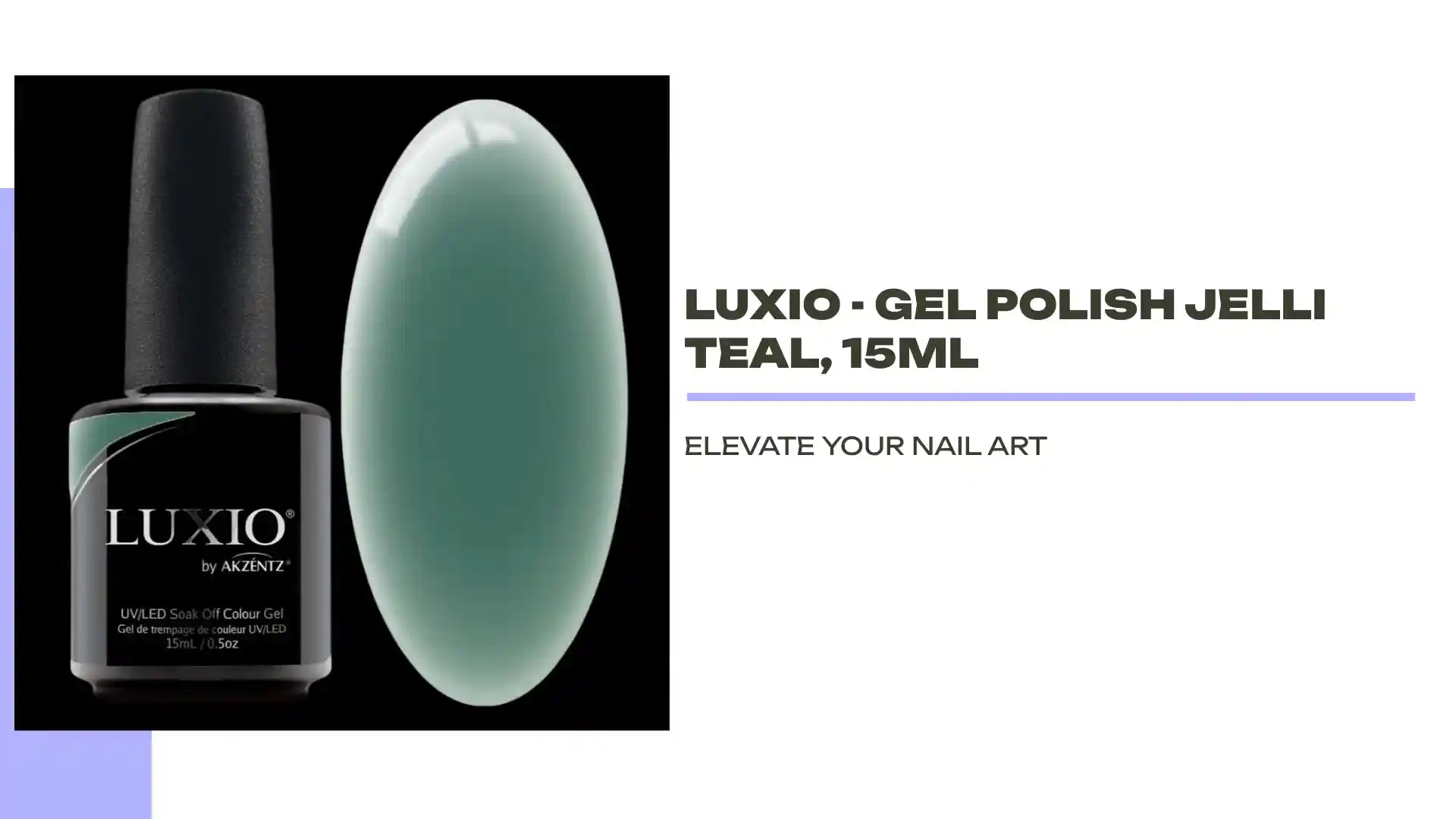 Luxio - Gel Polish Jelli Teal, 15ml by@Outfy