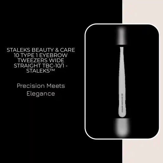 STALEKS BEAUTY &amp; CARE 10 TYPE 1 EYEBROW TWEEZERS WIDE STRAIGHT TBC-10/1 - STALEKS&trade; by@Outfy