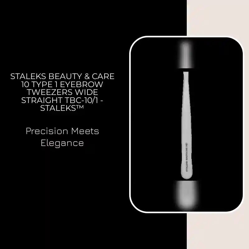 STALEKS BEAUTY & CARE 10 TYPE 1 EYEBROW TWEEZERS WIDE STRAIGHT TBC-10/1 - STALEKS&trade; by@Outfy