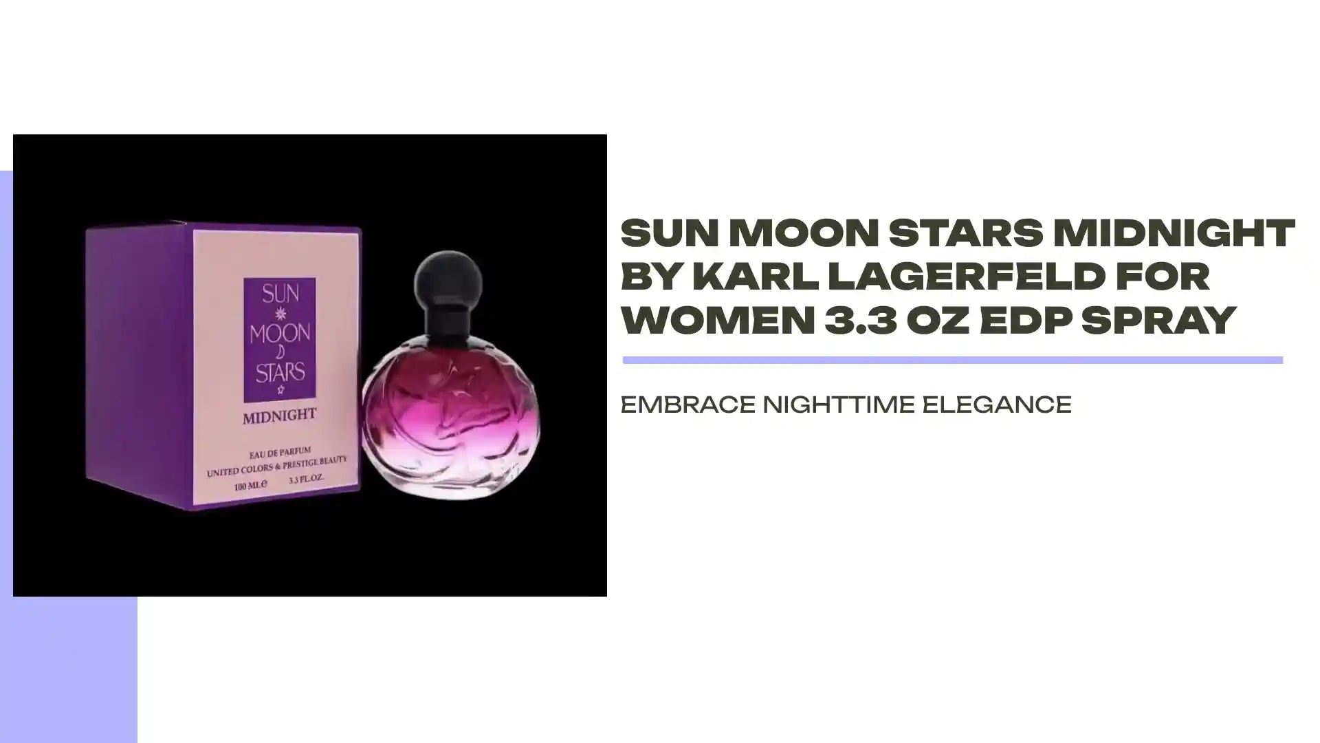 Sun Moon Stars Midnight By Karl Lagerfeld For Women 3.3 oz EDP Spray by@Outfy