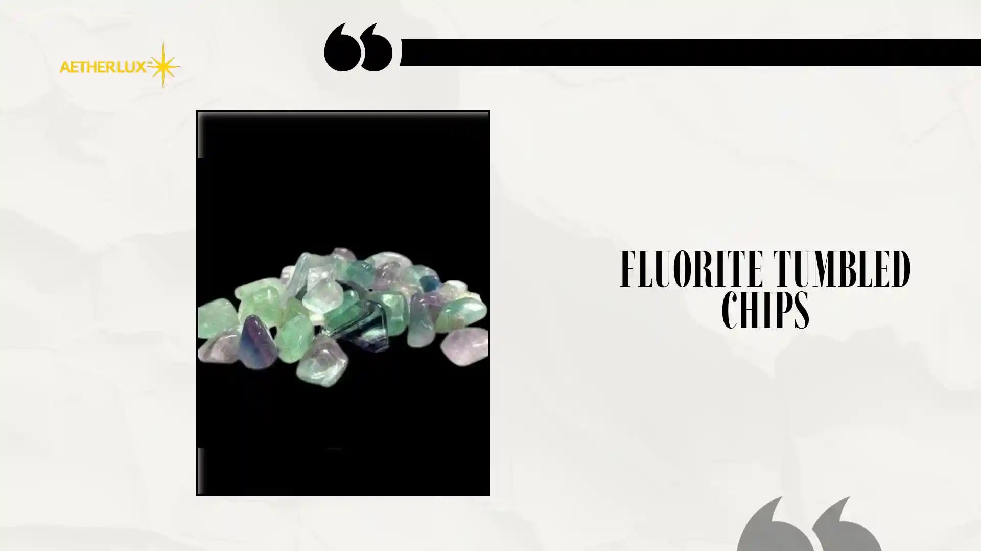 Fluorite Tumbled Chips by@Outfy