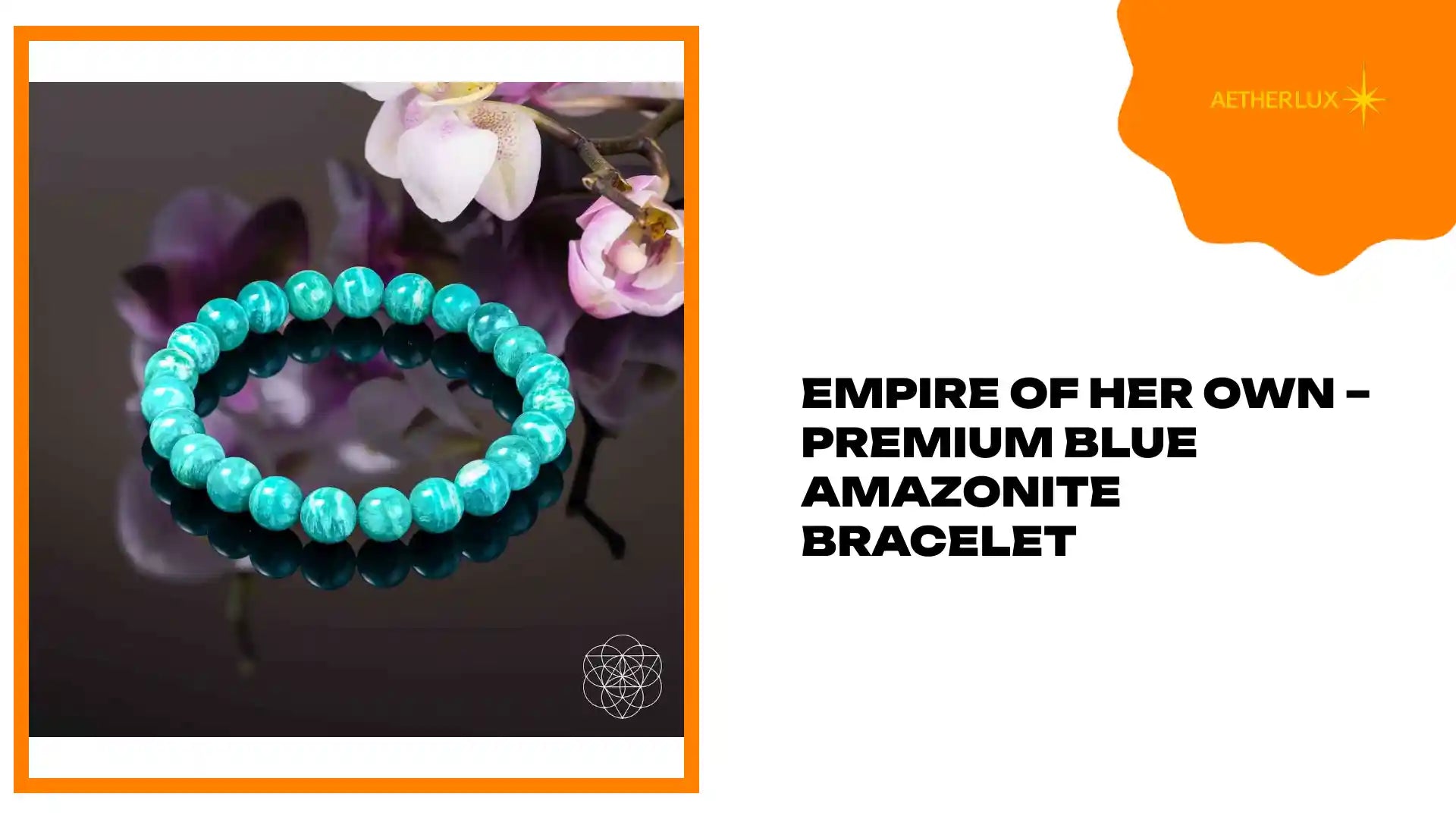 Empire of Her Own &ndash; Premium Blue Amazonite Bracelet by@Outfy