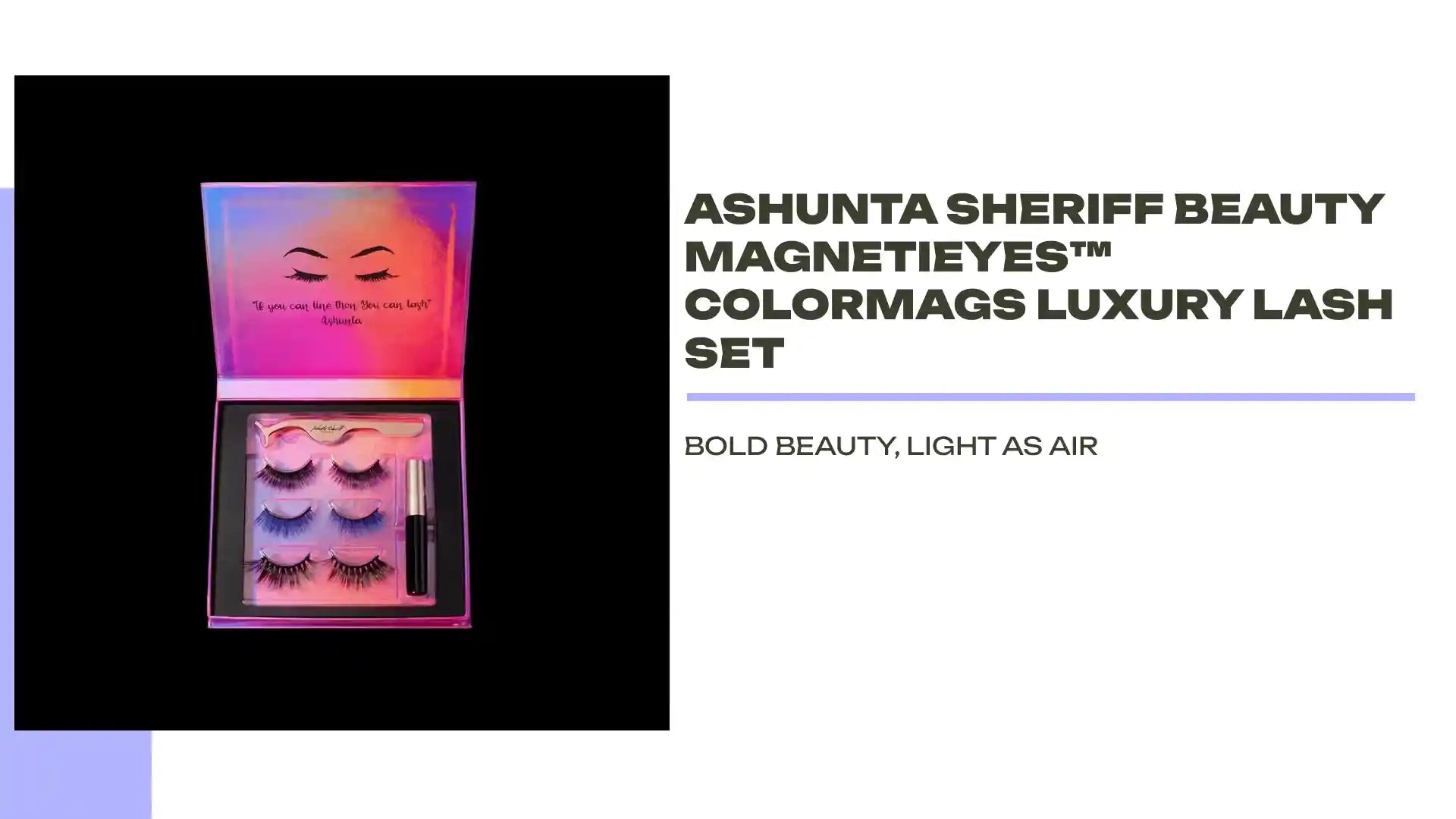 Ashunta Sheriff Beauty MagnetiEYES&trade; ColorMags Luxury Lash Set by@Outfy