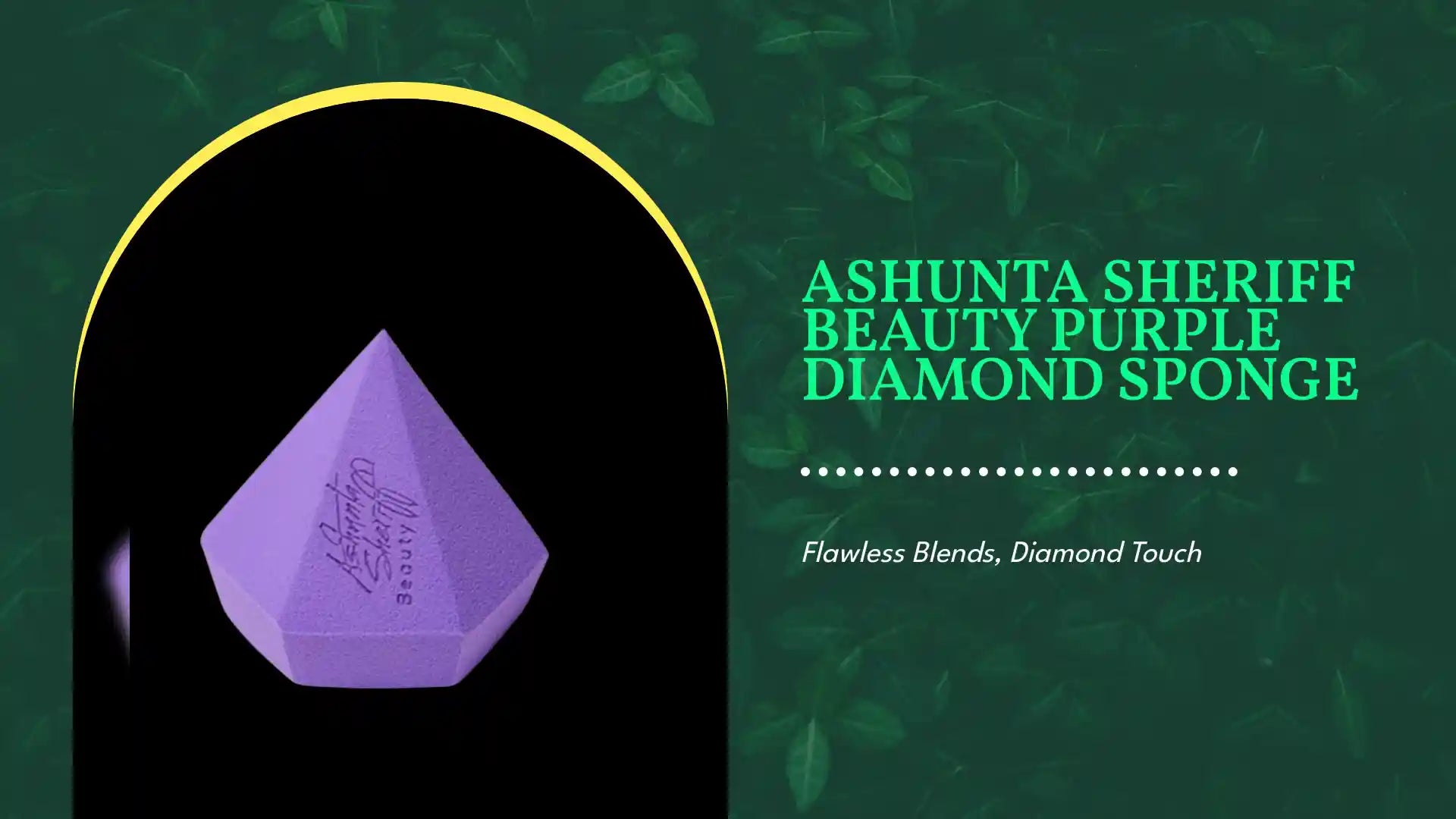 Ashunta Sheriff Beauty Purple Diamond Sponge by@Outfy