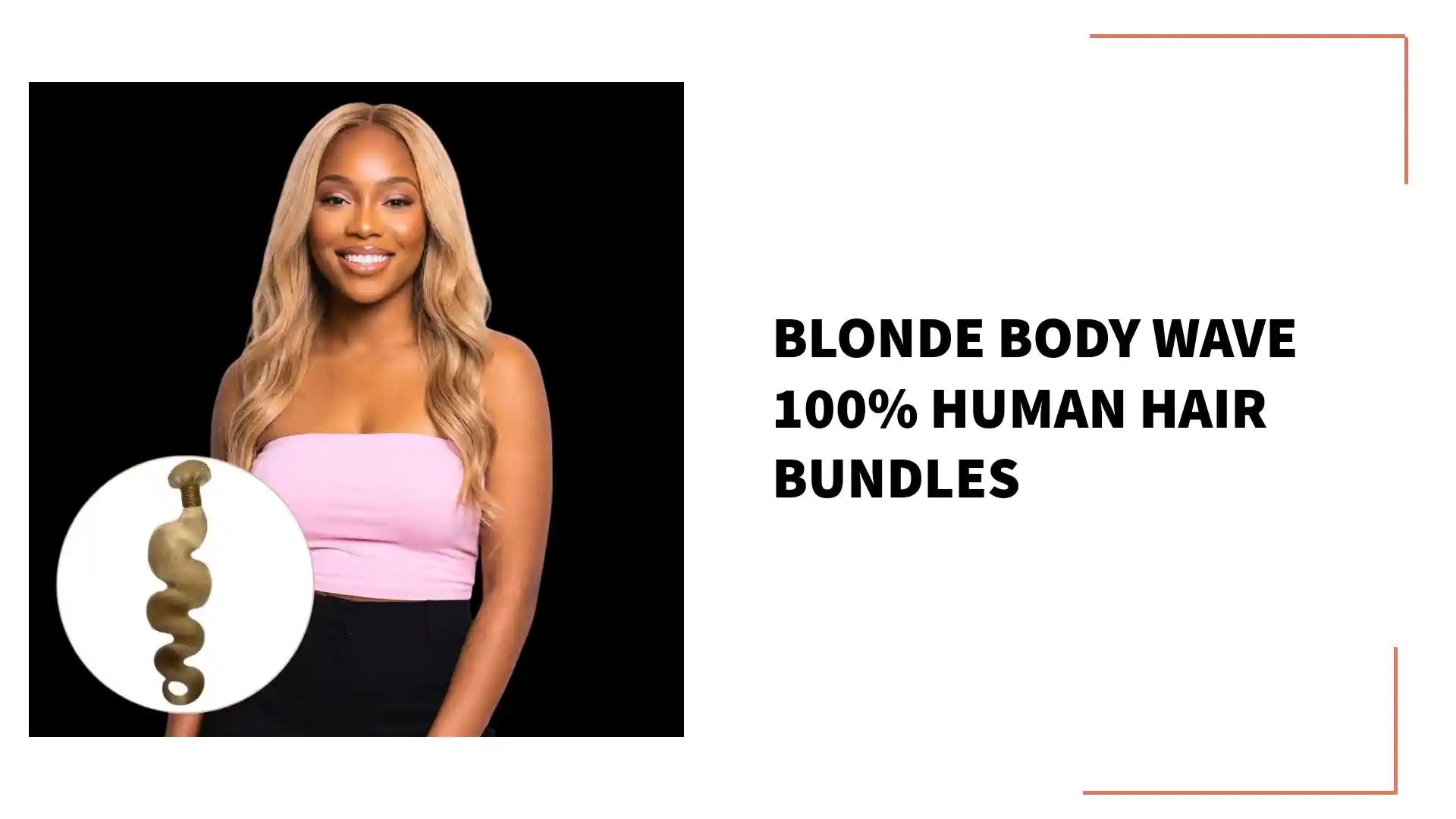 Blonde Body Wave 100% Human Hair Bundles by@Outfy