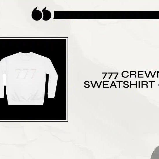 777 Crewneck Sweatshirt &mdash; White by@Outfy