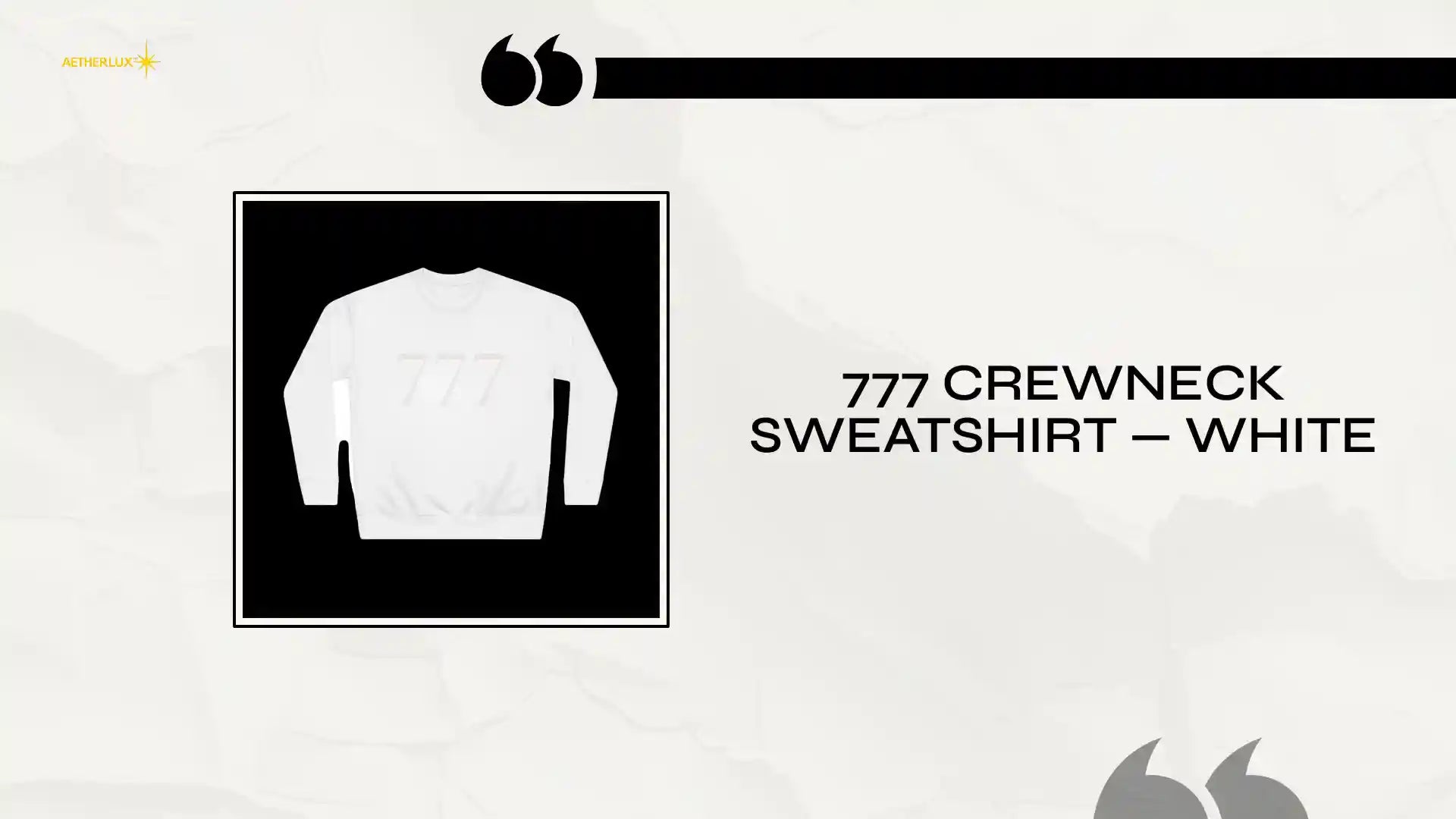 777 Crewneck Sweatshirt &mdash; White by@Outfy