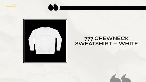 777 Crewneck Sweatshirt &mdash; White by@Outfy