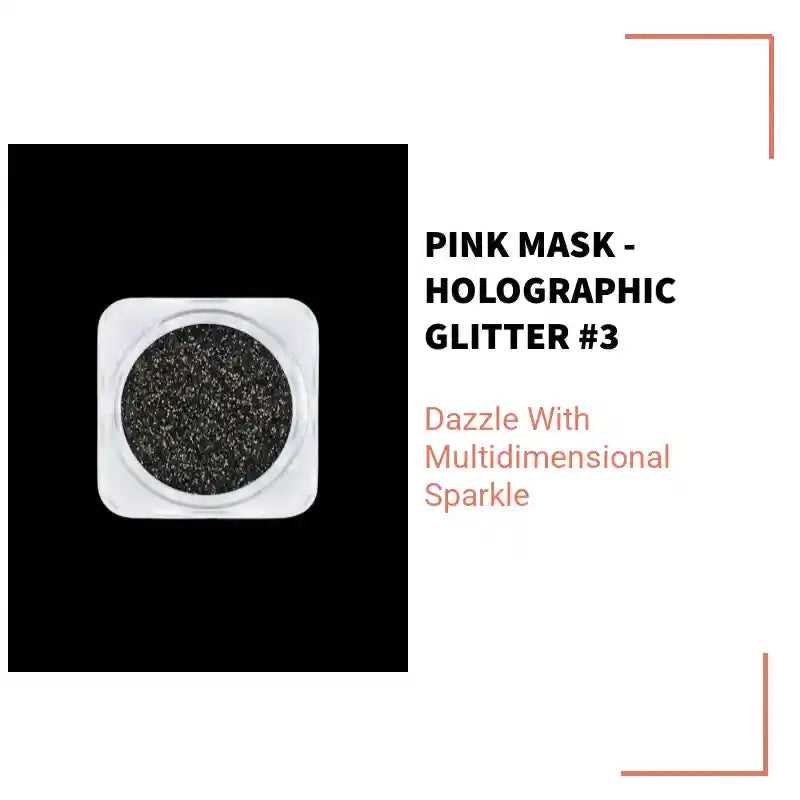 Pink Mask - Holographic Glitter #3 by@Outfy