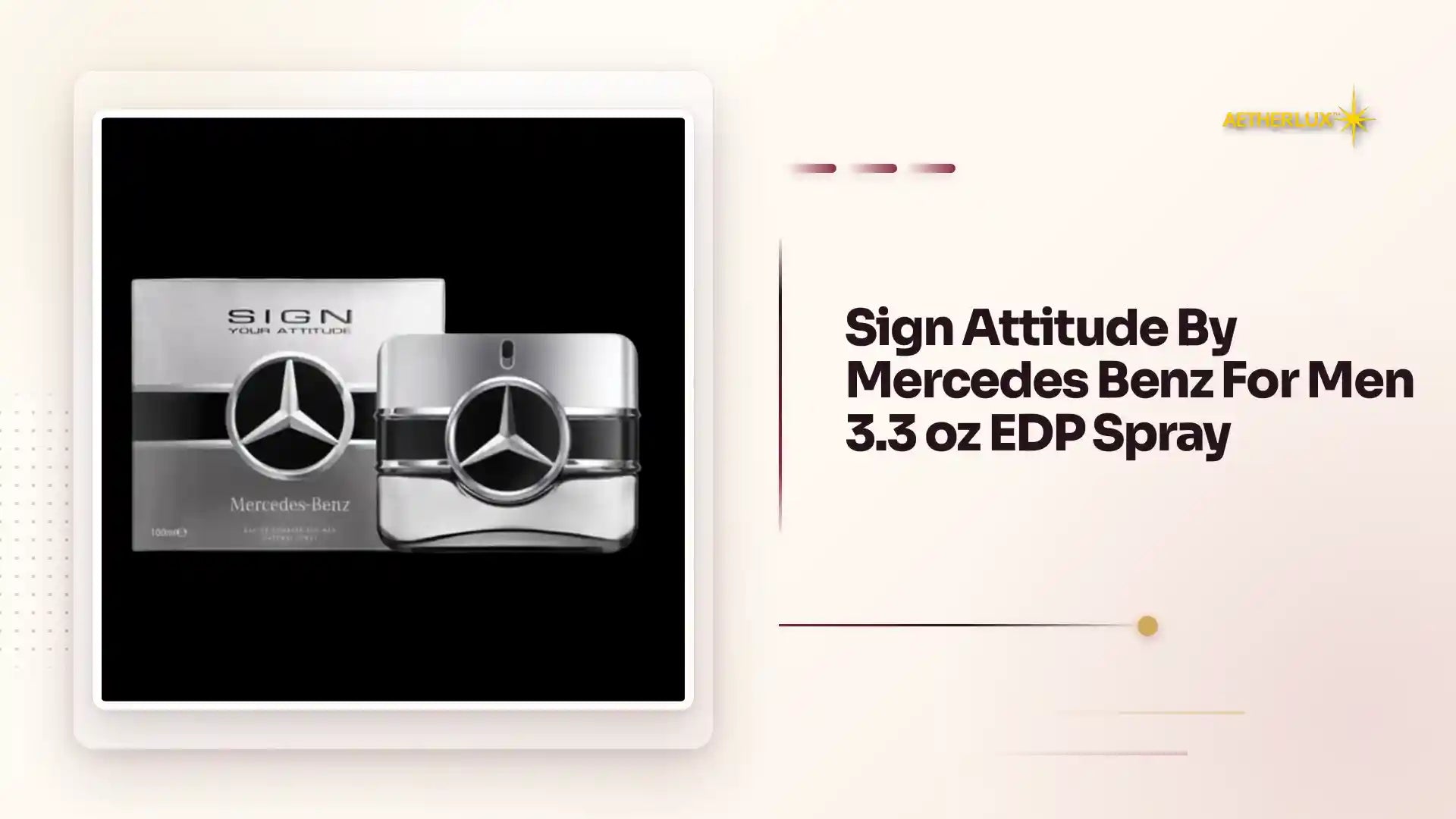 Sign Attitude By Mercedes Benz For Men 3.3 oz EDP Spray by@Outfy