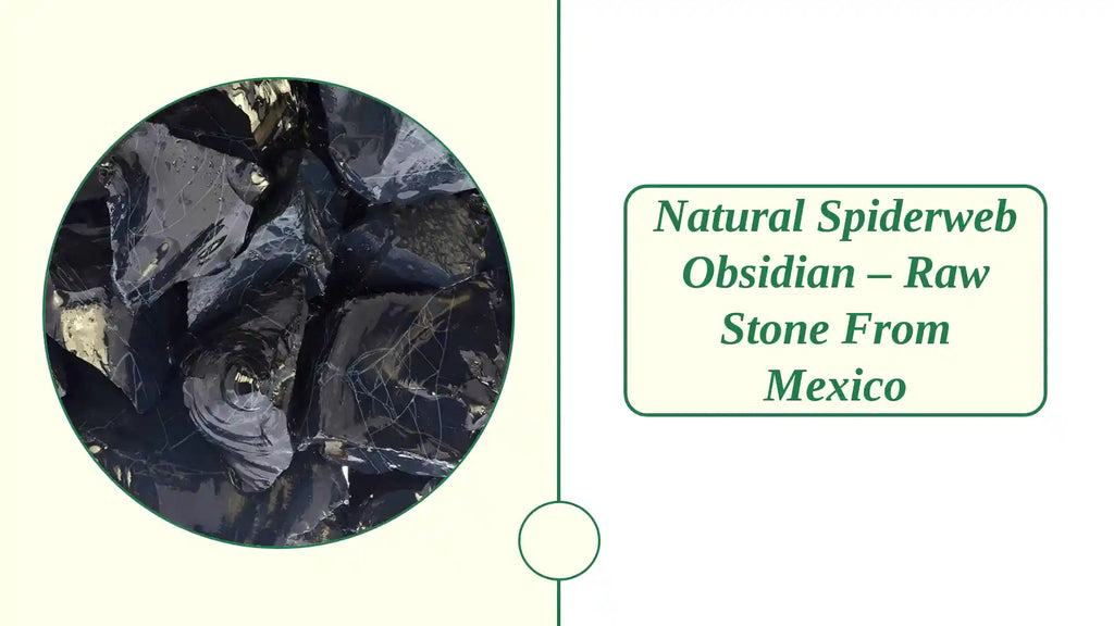 Natural Spiderweb Obsidian &ndash; Raw Stone from Mexico by@Outfy