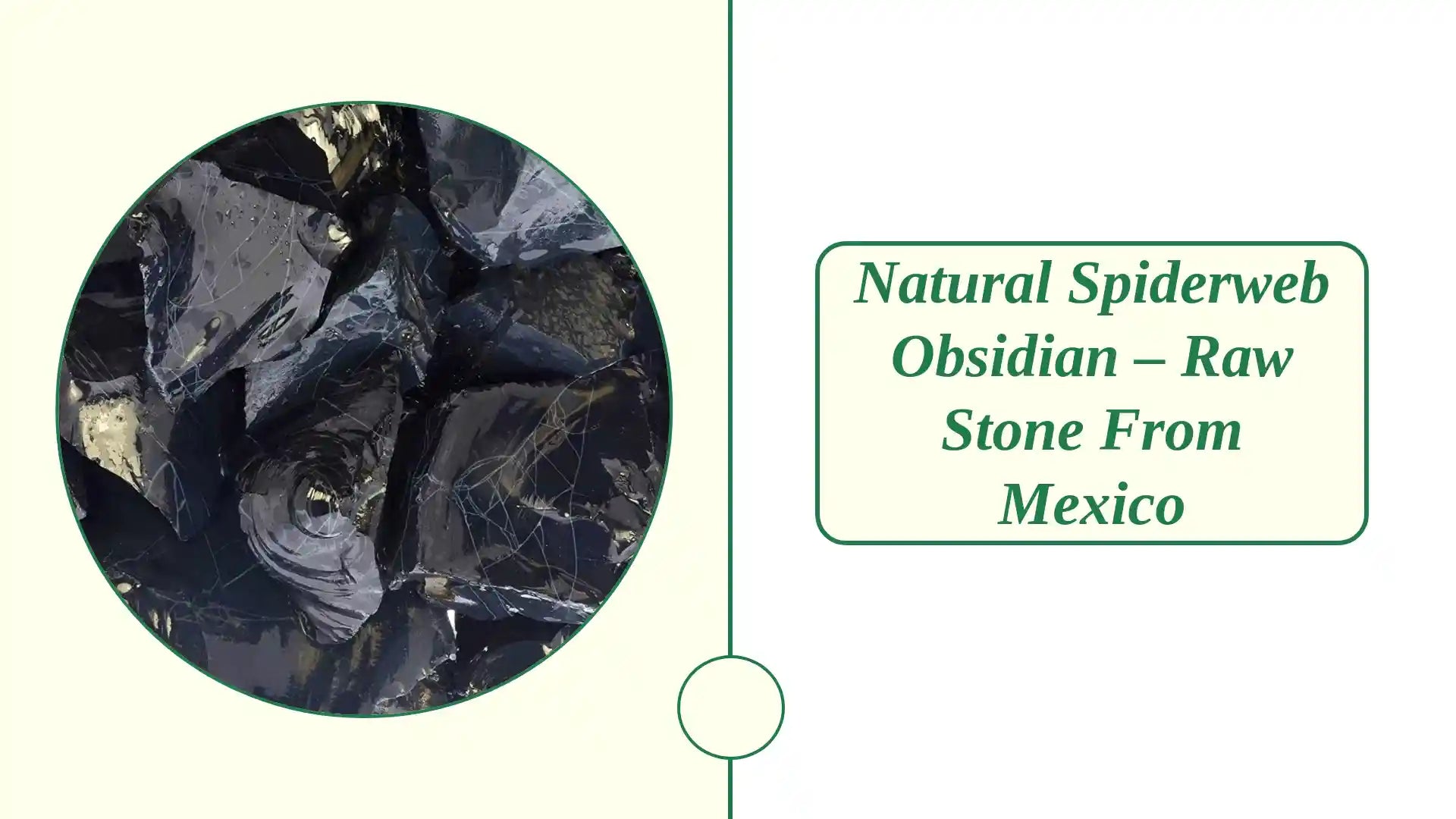 Natural Spiderweb Obsidian &ndash; Raw Stone from Mexico by@Outfy