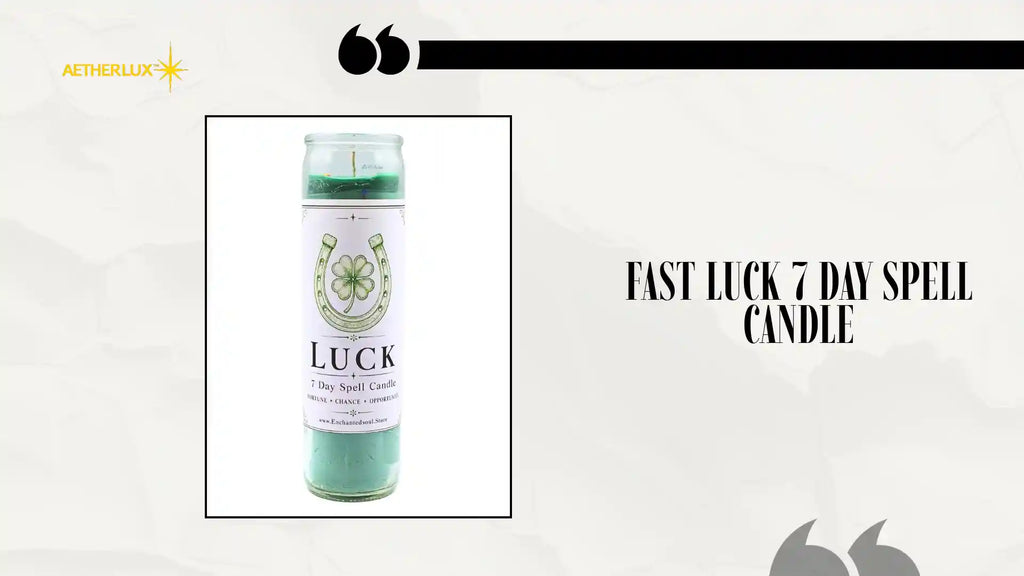 Fast Luck 7 Day Spell Candle by@Outfy