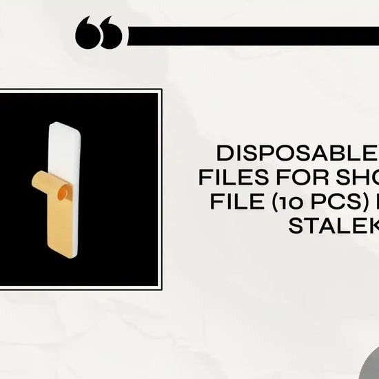 Disposable White Files For Short Nail File (10 Pcs) DFE-51 - STALEKS by@Outfy