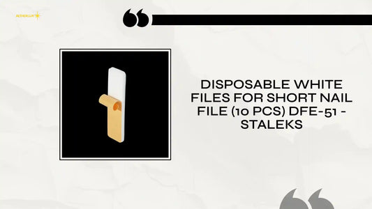 Disposable White Files For Short Nail File (10 Pcs) DFE-51 - STALEKS by@Outfy