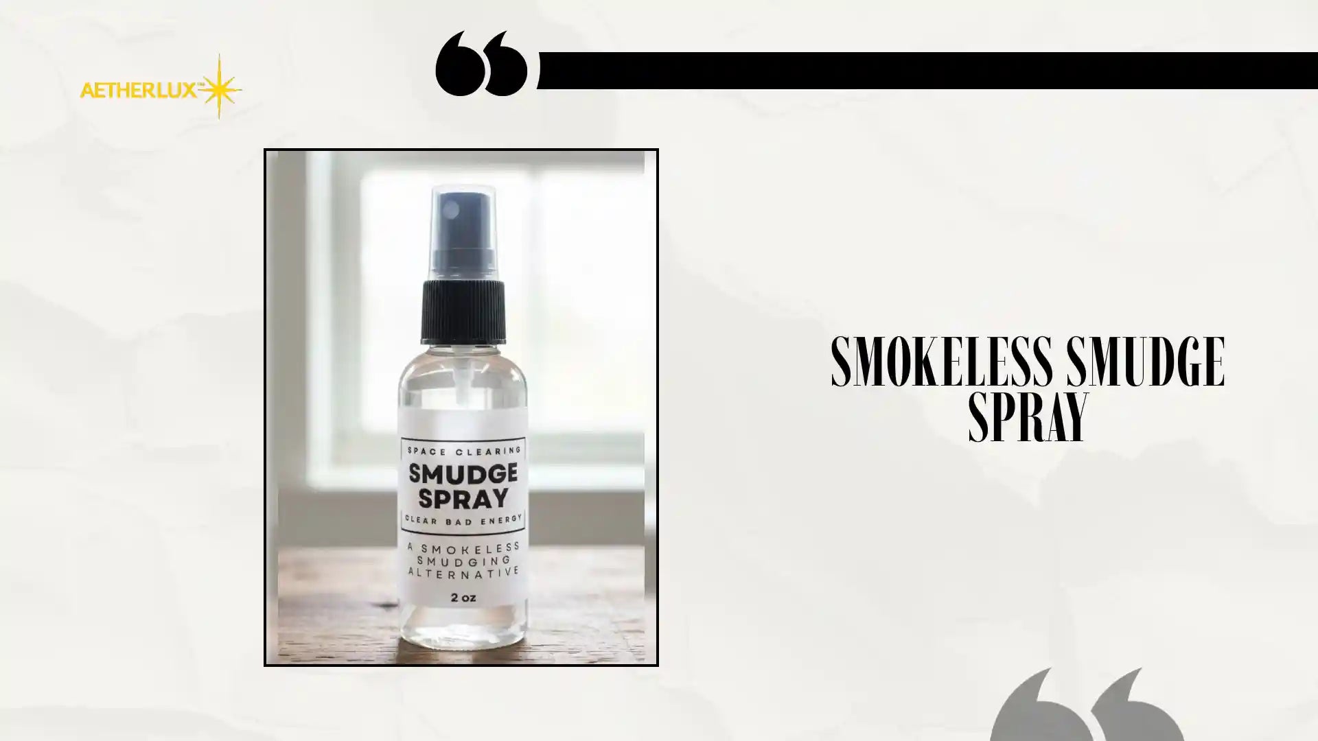 Smokeless Smudge Spray by@Outfy