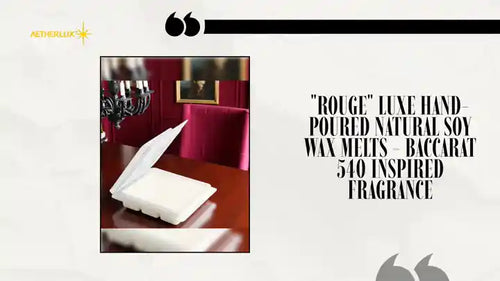 "Rouge" Luxe Hand-Poured Natural Soy Wax Melts - Baccarat 540 Inspired Fragrance by@Outfy