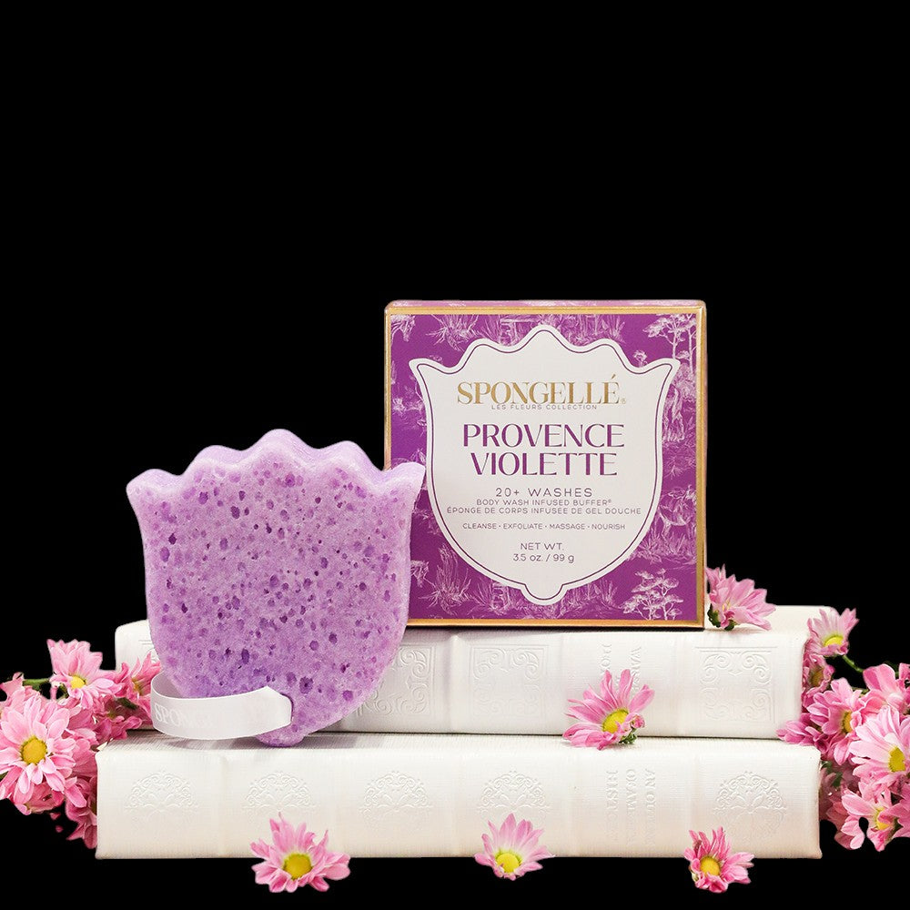 Provence Violette | Les Fleurs Body Buffer by Spongellé