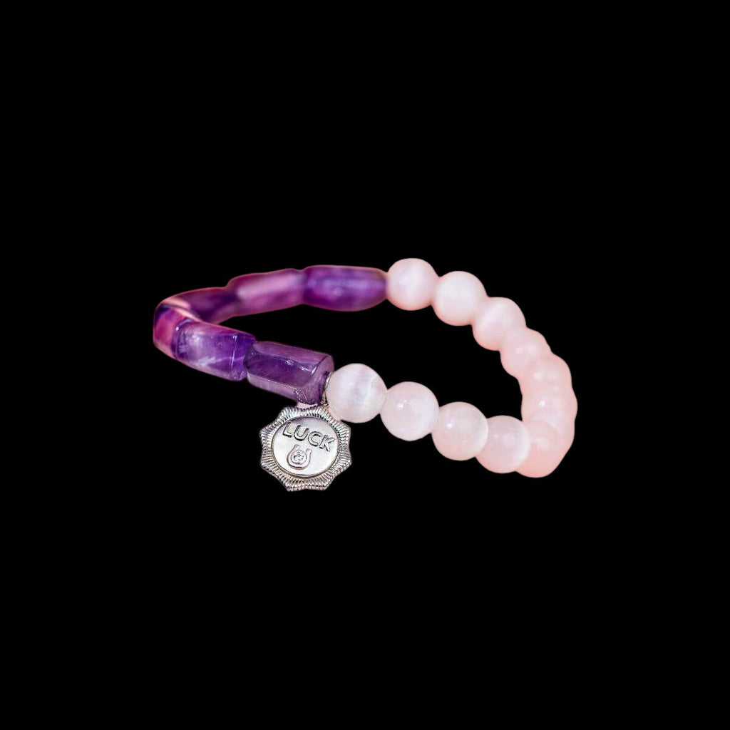 Pure Luck - Horseshoe Amethyst Bracelet by Conscious Items