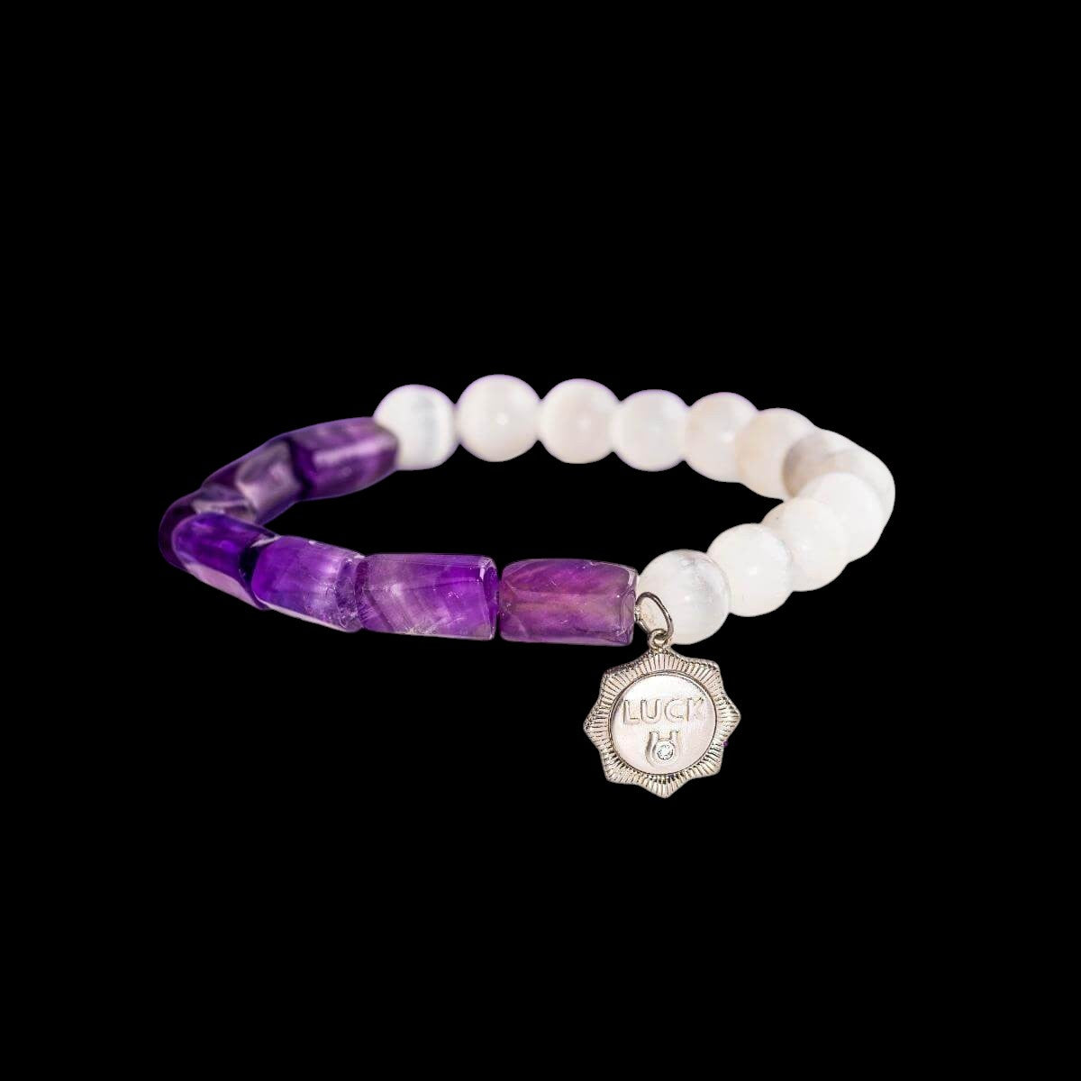 Pure Luck - Horseshoe Amethyst Bracelet by Conscious Items