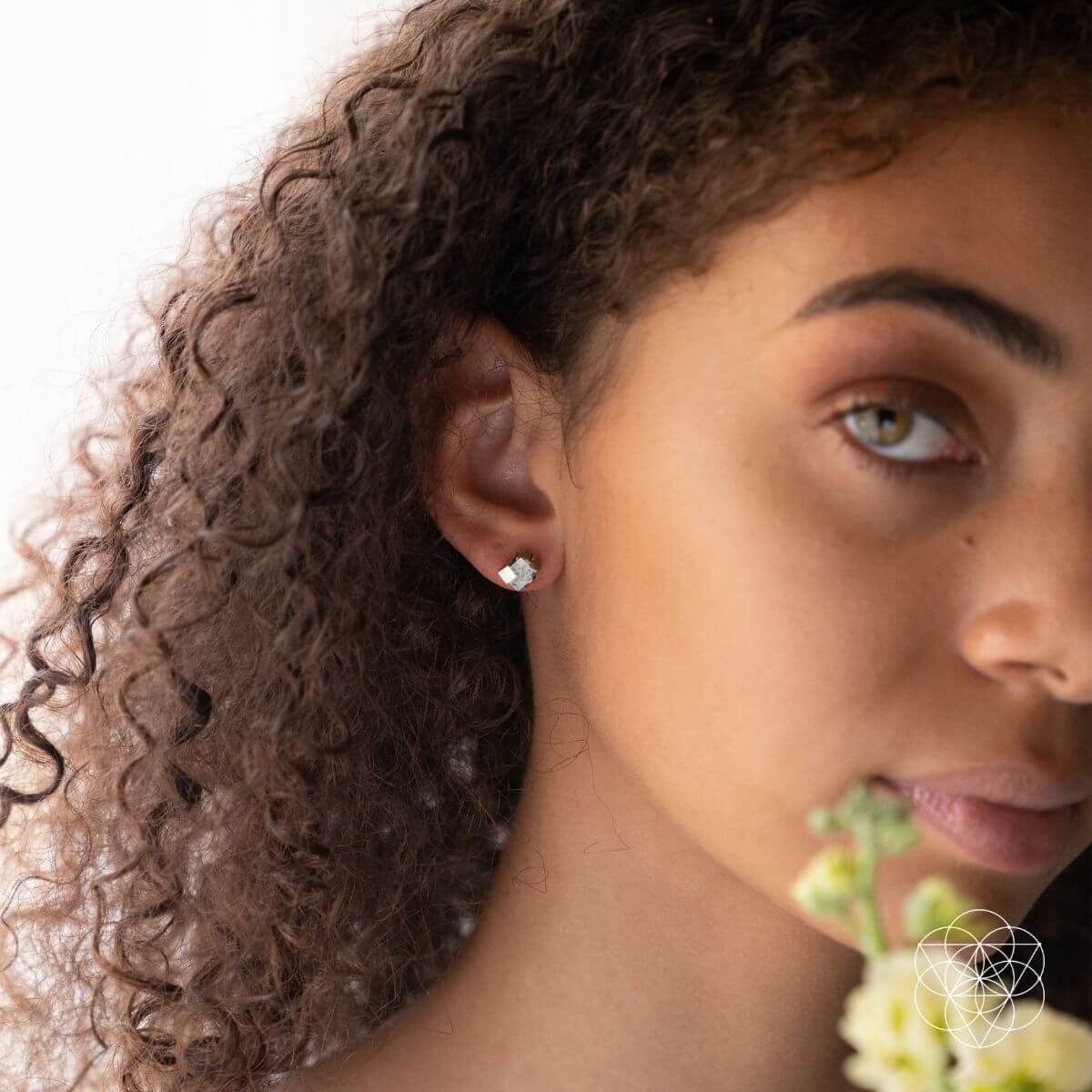 Pyrite Earrings of Wealth by Conscious Items