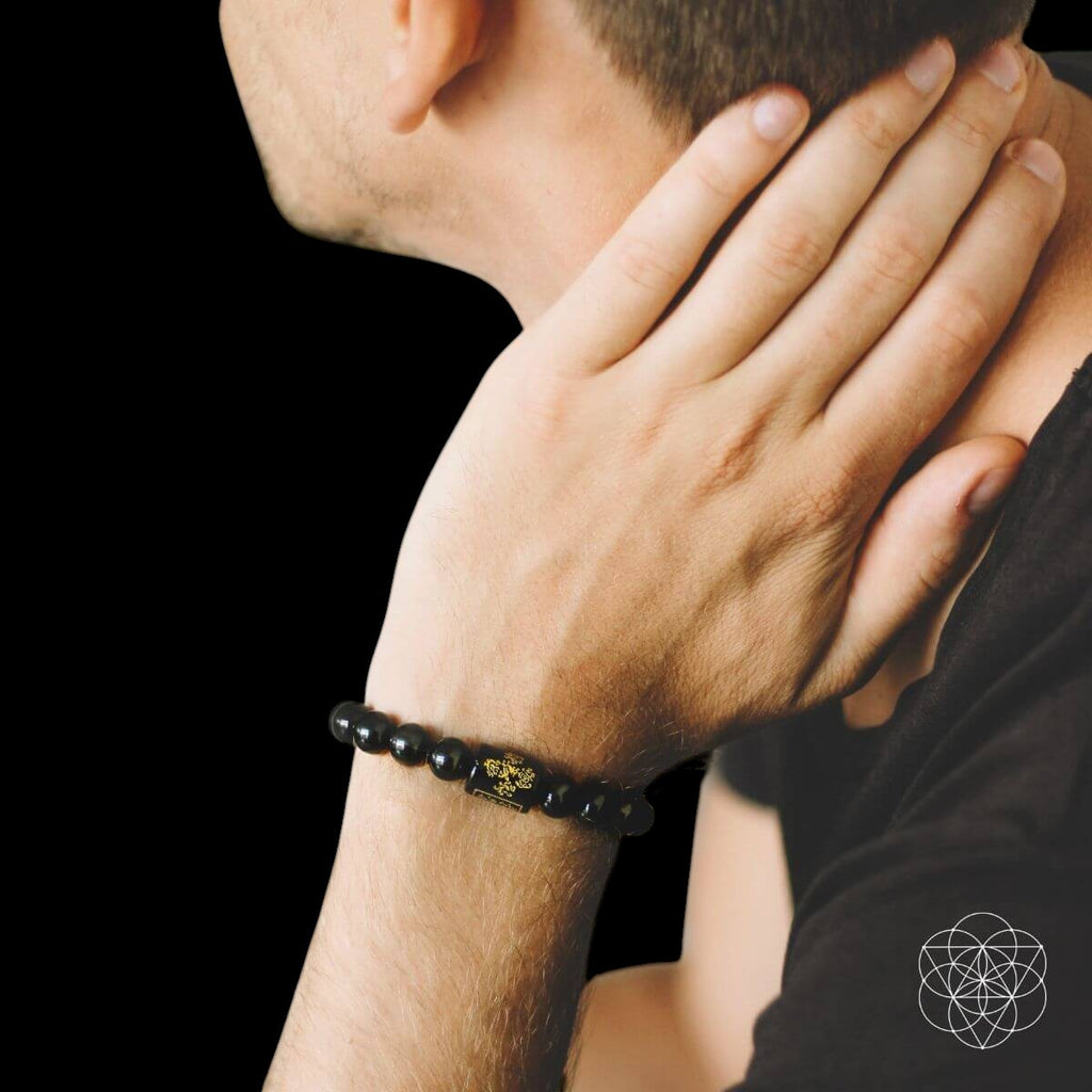 Rainbow Obsidian Protection Bracelet by Conscious Items