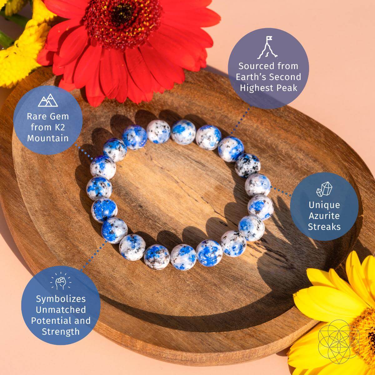 Rare K2 Stone Bracelet of Spiritual Adventure by Conscious Items