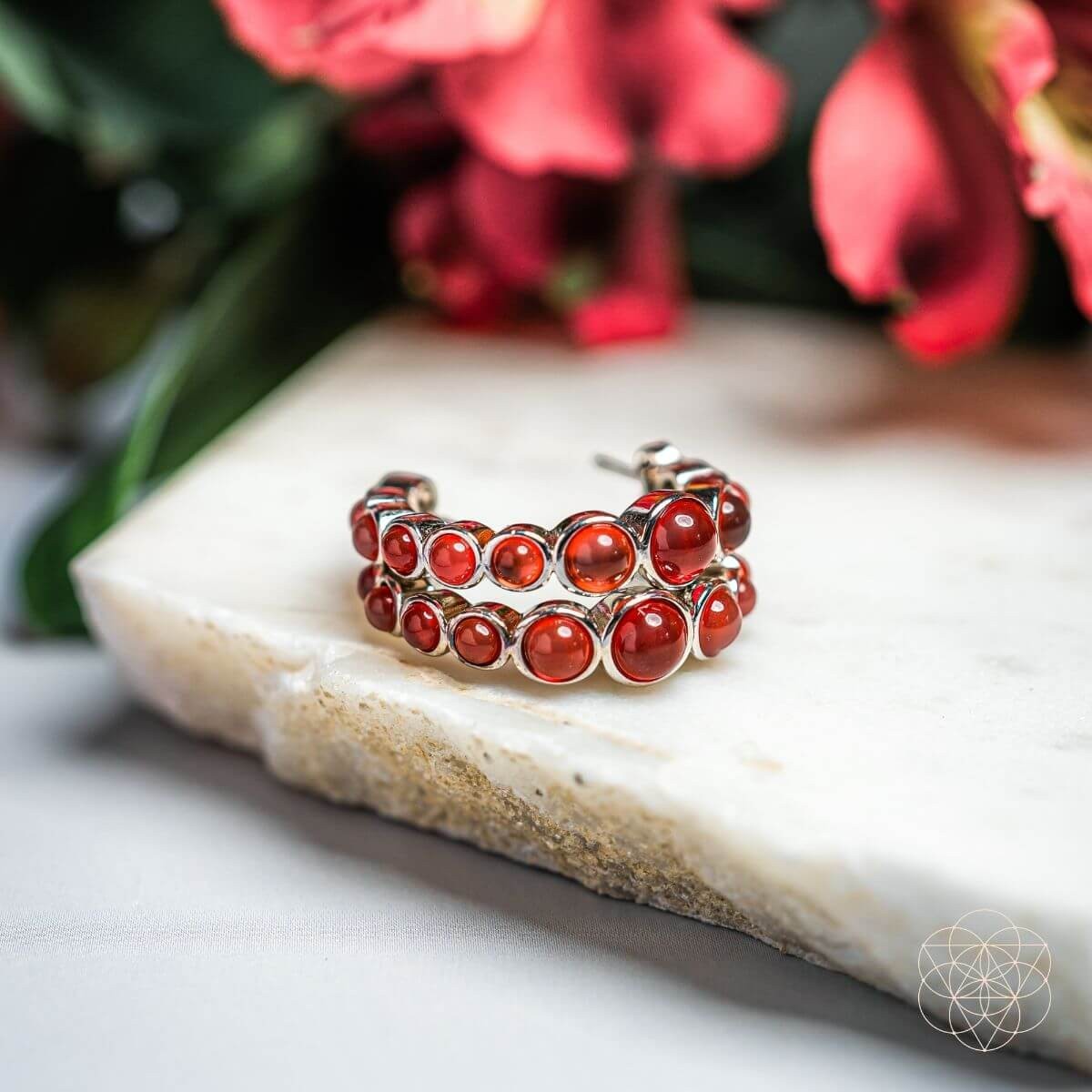 Rising Phoenix: Carnelian Earrings of Ambition by Conscious Items
