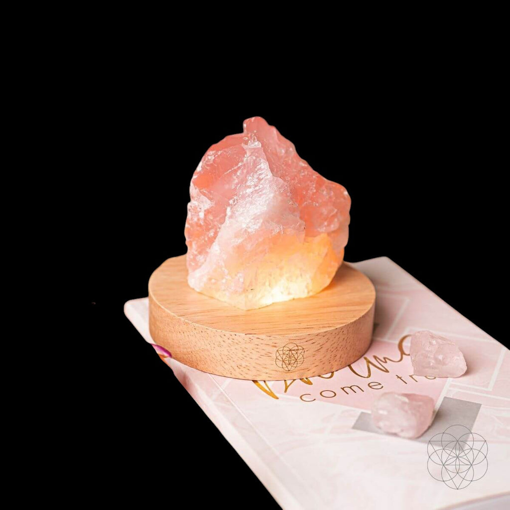 Rose Quartz Lamp of Compassion by Conscious Items
