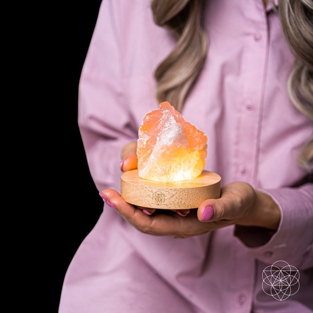 Rose Quartz Lamp of Compassion by Conscious Items