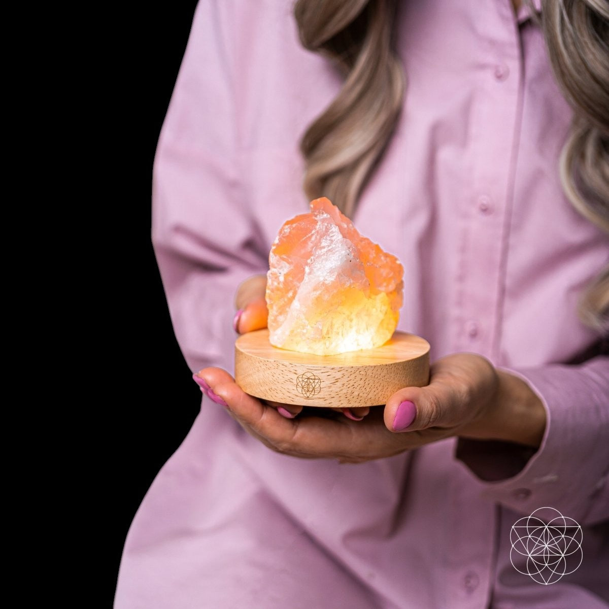 Rose Quartz Lamp of Compassion by Conscious Items