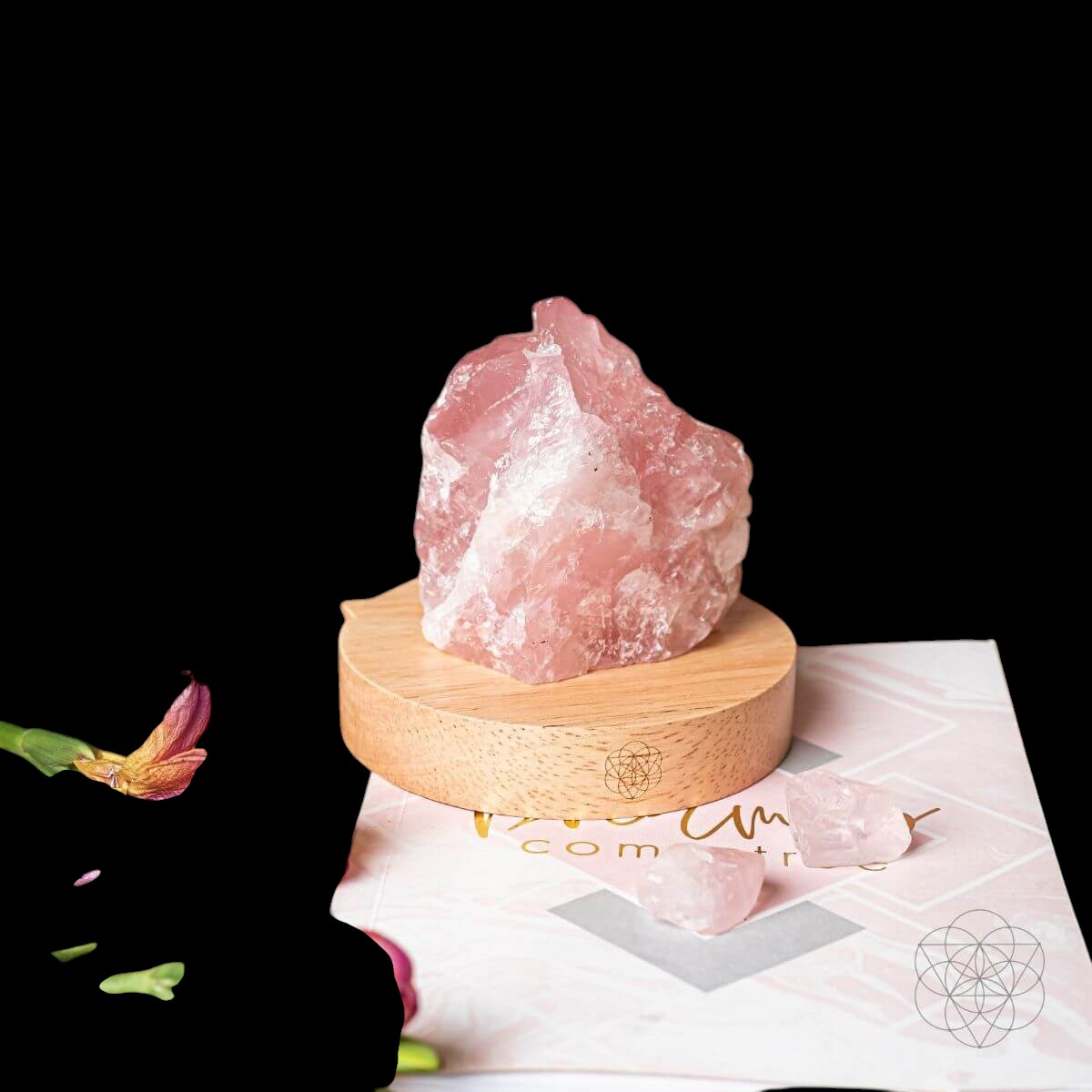 Rose Quartz Lamp of Compassion by Conscious Items