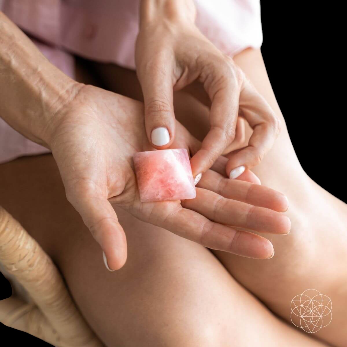 Rose Quartz Pyramid of Fertility by Conscious Items