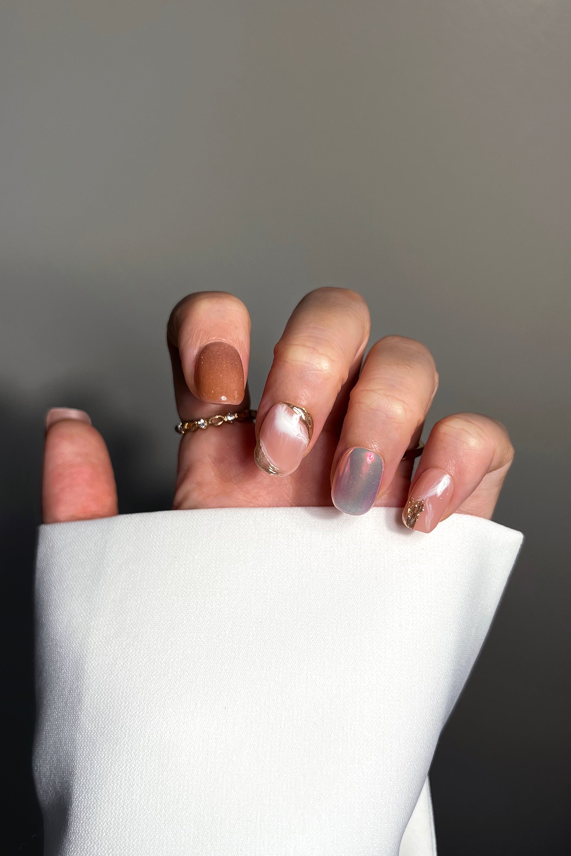 Rose Gold Rush | Pro Handmade Gel Nails by Bonmuz