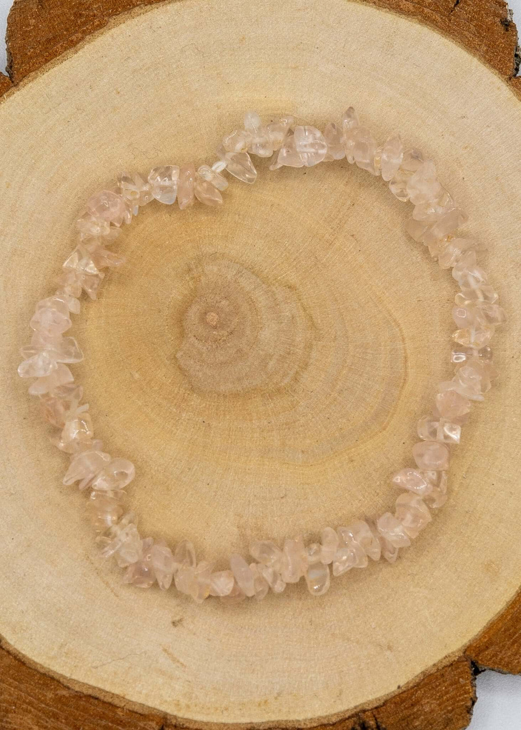 Rose Quartz Chip Stretch Bracelet