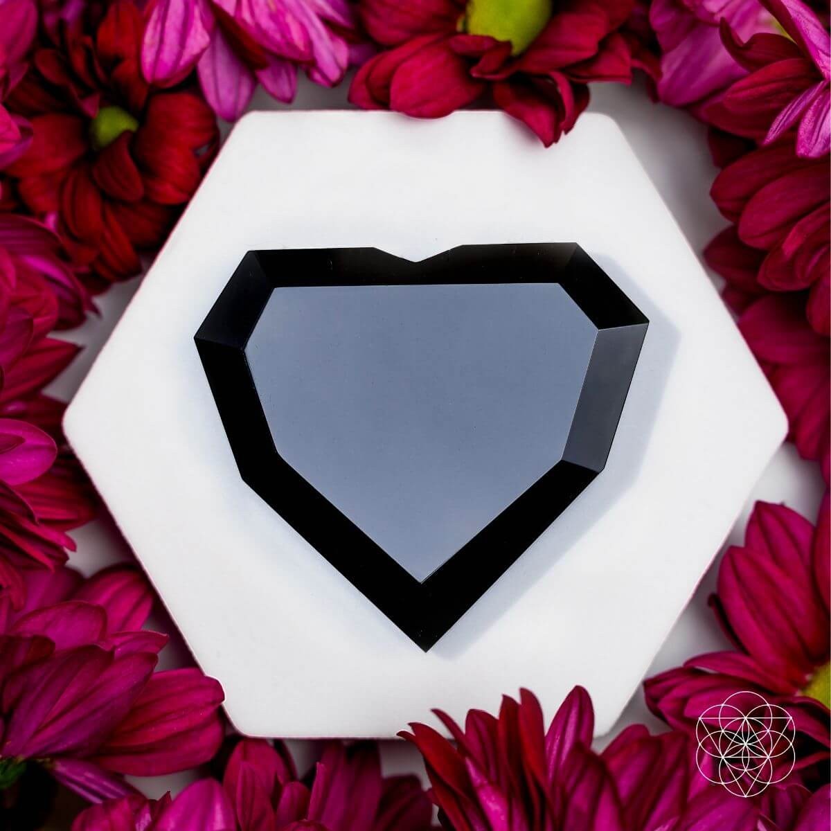 Royal Diamond Heart - Black Obsidian Negativity Repellent by Conscious Items