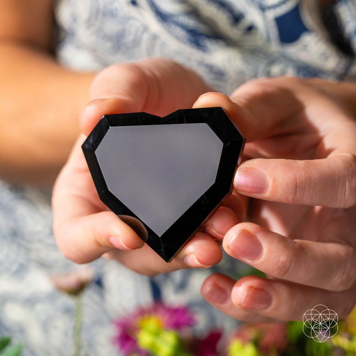Royal Diamond Heart - Black Obsidian Negativity Repellent by Conscious Items