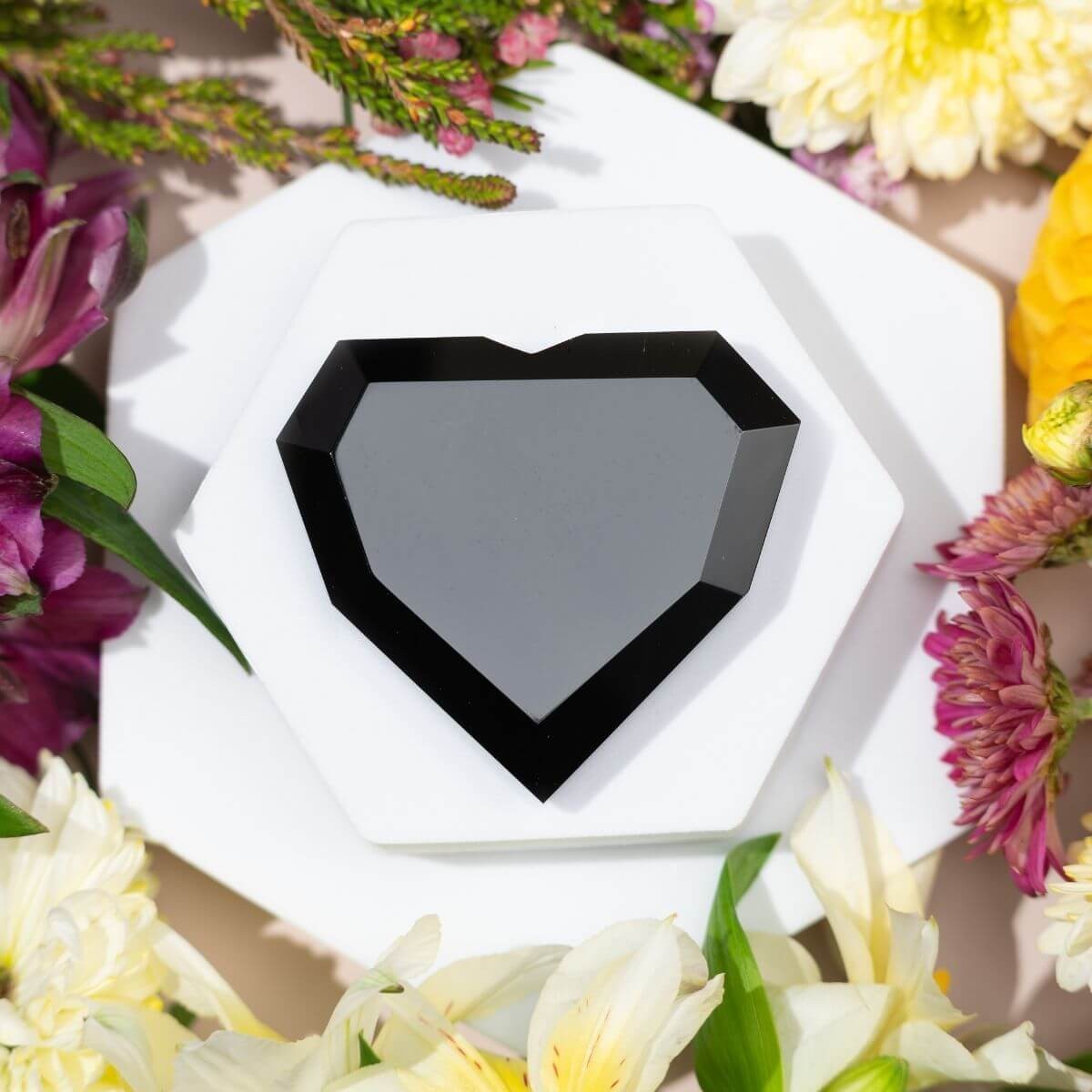 Royal Diamond Heart - Black Obsidian Negativity Repellent by Conscious Items