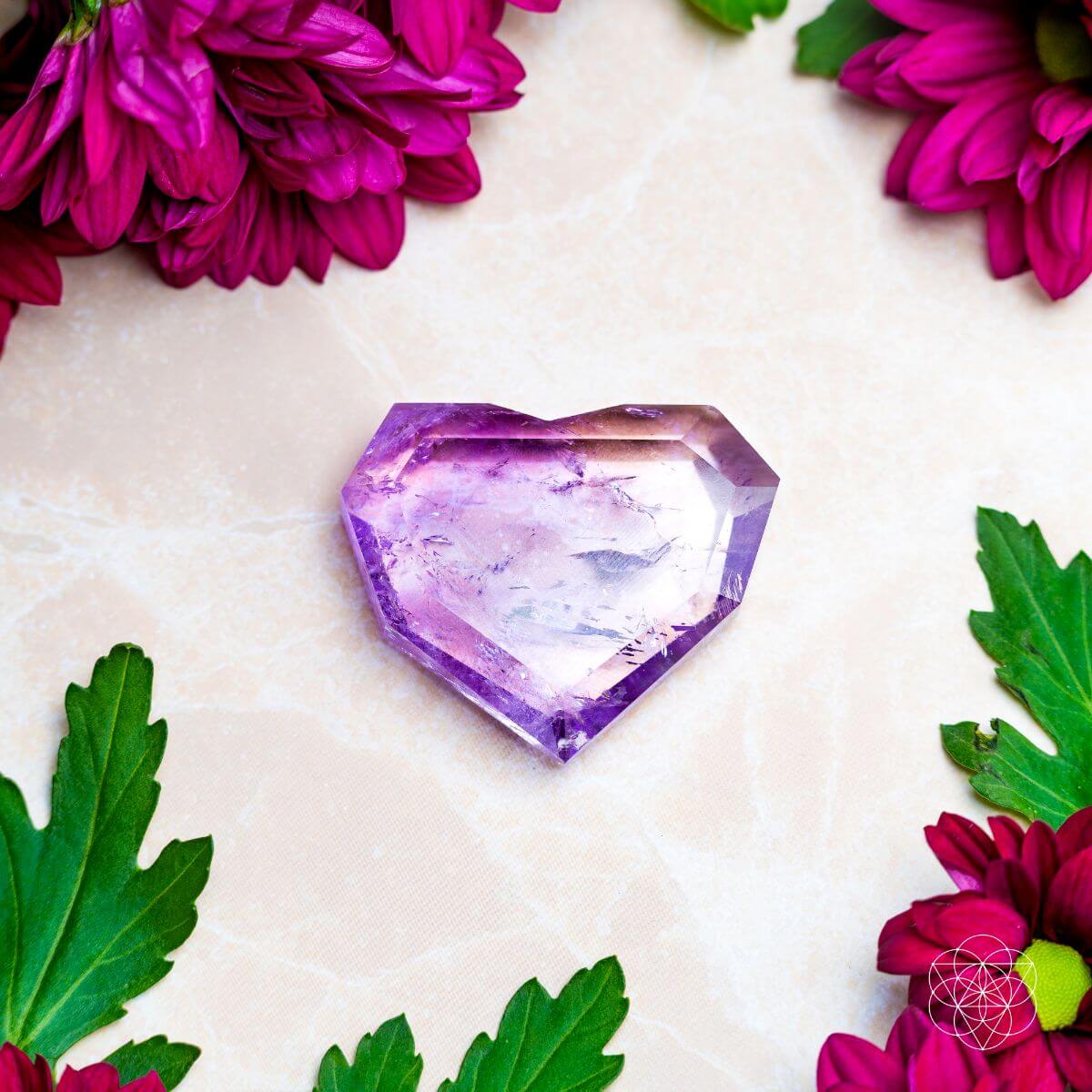 Royal Diamond Heart - Brazilian Amethyst for Manifestation by Conscious Items